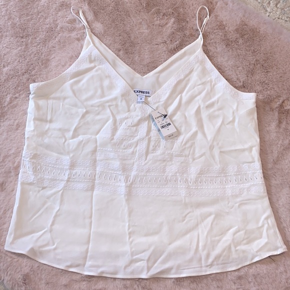 Express dress tank. NWT Medium . White - Picture 1 of 4